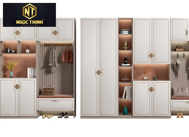 TỦ QUẦN ÁO NGỌC THỊNH KIỂU CỔ ĐIỂN